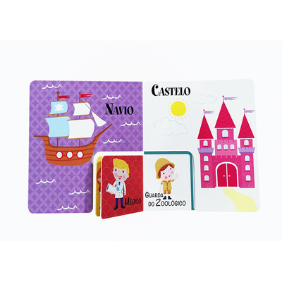 Impression de livre auxiliaire adaptée aux besoins du client d'enseignement de livre de puzzle d'éducation précoce d'enfants