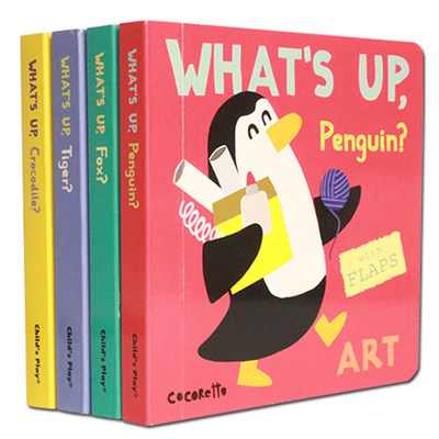 6″X6″ Livre pour enfants en carton imprimant quatre volumes de livres illustrés