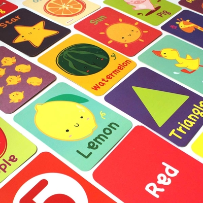Cartes Flash d'activité de carte Flash éducatives en papier Kraft CCNB pour les enfants de 8 ans