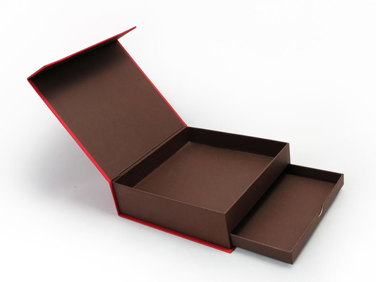 Boîte-cadeau de thé comprimé en carton rigide à double tiroir sur mesure
