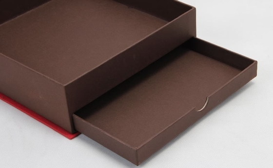 Boîte-cadeau de thé comprimé en carton rigide à double tiroir sur mesure