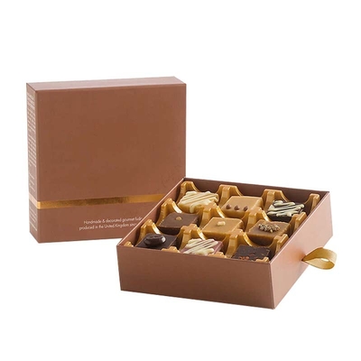 Boîte en carton rigide à neuf grilles Boîte de rangement à tiroirs multi-grilles de qualité alimentaire