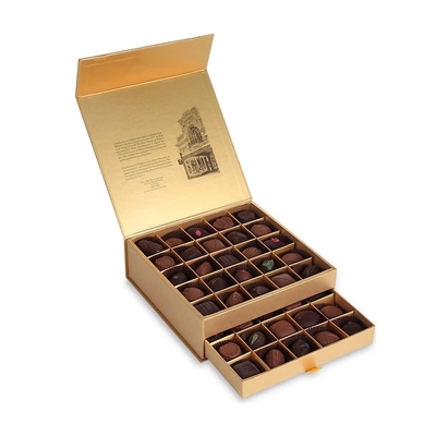 Boîte en carton rigide à neuf grilles Boîte de rangement à tiroirs multi-grilles de qualité alimentaire