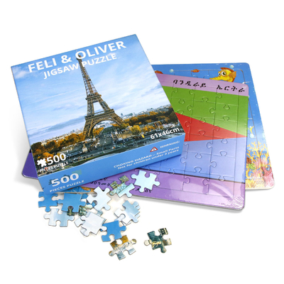 Enfants Montessori Jouets éducatifs Puzzles personnalisés Carte du monde en bois Puzzle