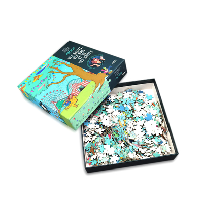 Enfants Montessori Jouets éducatifs Puzzles personnalisés Carte du monde en bois Puzzle