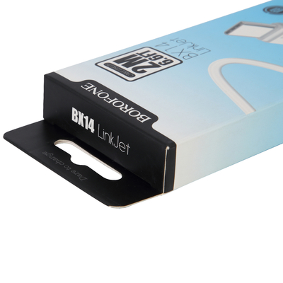 Boîte de câble de charge d'impression personnalisée de boîte de carton pliante de produit électronique