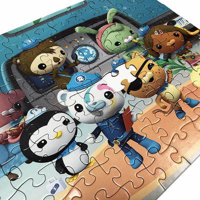 Puzzle drôle de plancher imprimé par coutume polychrome pour des enfants de l'âge 3