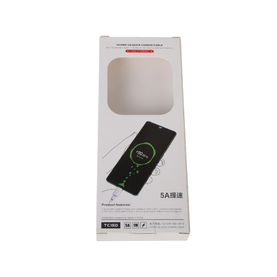 Personnalisation se pliante de boîte de carton de boîte de câble de données de charge instantanée