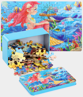 Puzzle fait sur commande écologique en bois 3D de puzzles d'enfants de bande dessinée