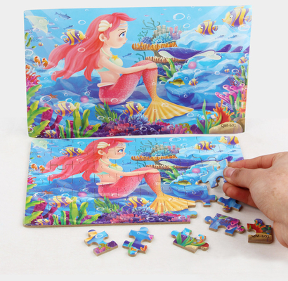 Puzzle fait sur commande écologique en bois 3D de puzzles d'enfants de bande dessinée