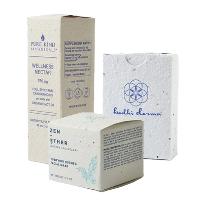 Personnalisation de la boîte d'emballage en papier de protection de l'environnement à usages multiples