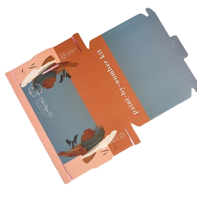 L'annonce d'estampage chaude d'aluminium ondulée enferme dans une boîte l'OEM coloré de boîte-cadeau de carton