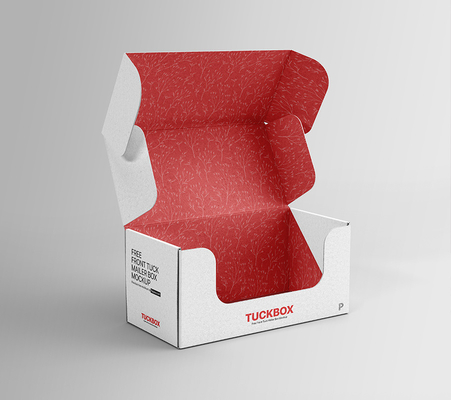 Impression offset gratuite avant Tuck Mailer Boxes Maquette de boîte d'expédition