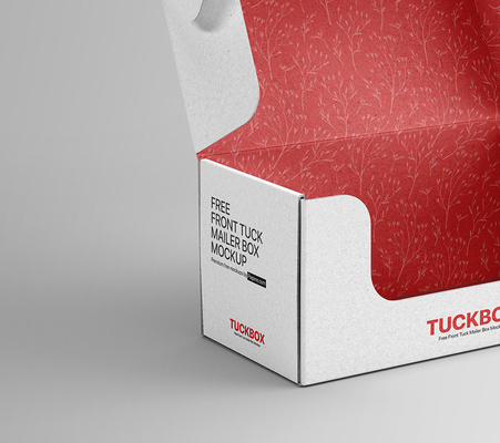 Impression offset gratuite avant Tuck Mailer Boxes Maquette de boîte d'expédition