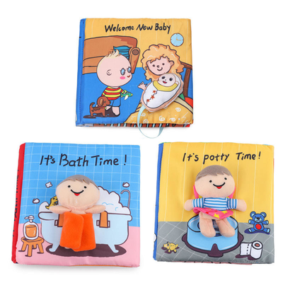 Impression tranquille de livre d'enfants d'enfant de livre de tissu de tissu de stratification de Matt de lustre