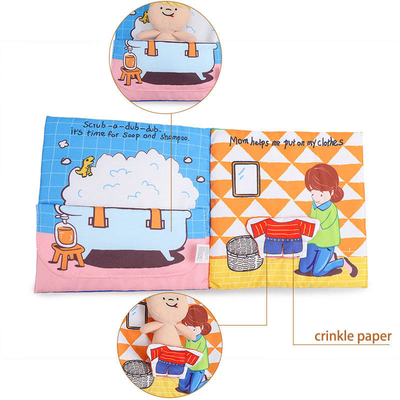 Impression tranquille de livre d'enfants d'enfant de livre de tissu de tissu de stratification de Matt de lustre