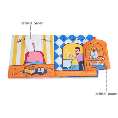 Impression tranquille de livre d'enfants d'enfant de livre de tissu de tissu de stratification de Matt de lustre