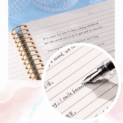 A4 A5 A6 B5 Sujet couverture vierge cahier 128gsm 140gsm épais cahier à spirale