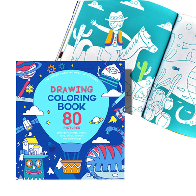 Impression de livre de coloriage de dessin d'impression de livre d'enfants de couverture molle faite sur commande pour des enfants