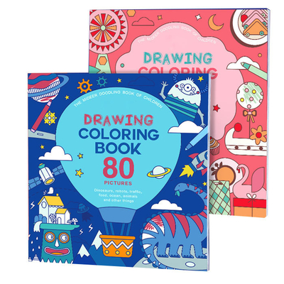 Impression de livre de coloriage de dessin d'impression de livre d'enfants de couverture molle faite sur commande pour des enfants