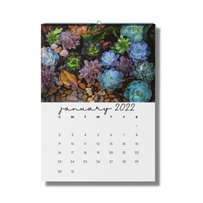 Calendrier mat de bureau de stratification imprimant les calendriers muraux mensuels 600-1000gsm