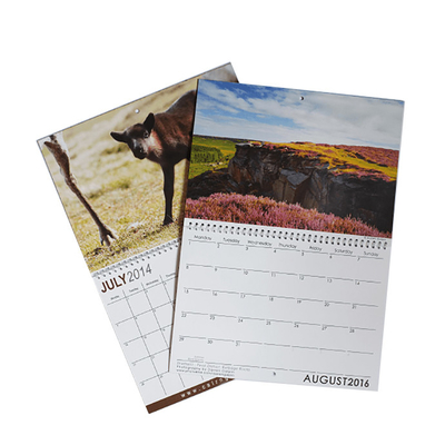 Divers calendrier de papier d'art de la taille C2S imprimant 128gsm 157gsm 190gsm 210gsm