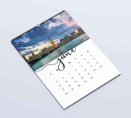 CCNB imprimant le calendrier mensuel de calendrier de bureau de compte à rebours de Noël OEM