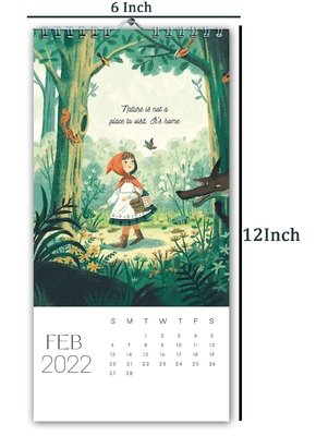 Calendrier de bureau mensuel pour enfants Calendrier de bureau de 12 mois
