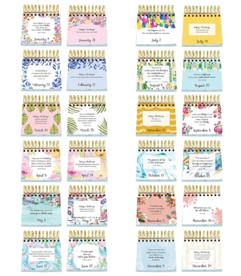 Calendriers mensuels d'avènement de bureau imprimant le calendrier mural floral ondulé