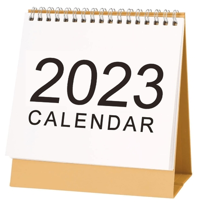 2023 Calendrier mensuel d'impression Calendrier de bureau en carton 1400gsm 1800gsm