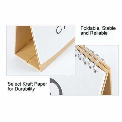 2023 Calendrier mensuel d'impression Calendrier de bureau en carton 1400gsm 1800gsm