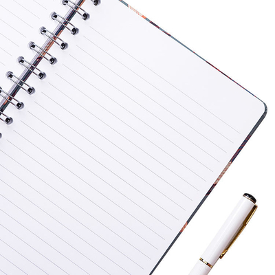 60gsm-400gsm Cahiers à spirale imprimés par coutume Carnet de notes de reliure à fil fixe A5