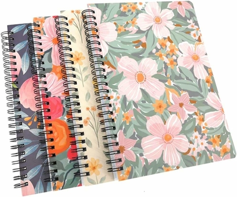 5.5&quot;X8.5'' 6&quot;X9&quot; 8.5&quot;X11&quot; Cahier à spirales Journal d'impression Relié par fil Ligné Sketchbook