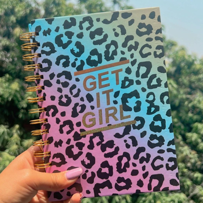 Cahier à spirale de 300 pages imprimant un cahier holographique A5 A4 de marque privée