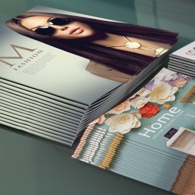 Impression de brochure de livret d'impression de magazine de catalogue de taille adaptée aux besoins du client