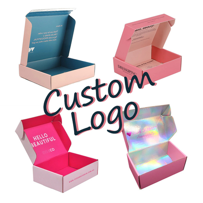 Logo personnalisé de boîte-cadeau de mode de boîte d'expédition d'image de revêtement UV