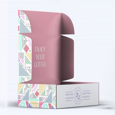 Logo personnalisé de boîte-cadeau de mode de boîte d'expédition d'image de revêtement UV