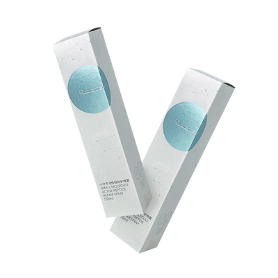 Les boîtes en carton pliables blanches d'OEM repèrent la boîte de papier cosmétique UV