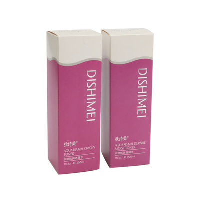 Emballage cosmétique de carton de pliage de boîte de soins de la peau personnalisé par couleur de PMS