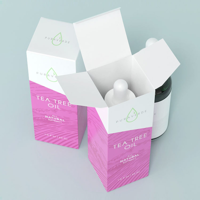 Boîte en carton pliante de couleur de Pantone CMYK de boîte de carton de logo d'OEM