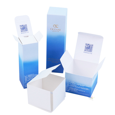 La coutume professionnelle a imprimé la boîte inférieure de serrure automatique supérieure de repli de cartons se pliants