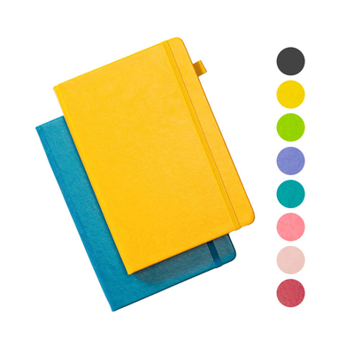 Carnet de notes à spirale en cuir de relief d'unité centrale imprimant Logo Journals fait sur commande