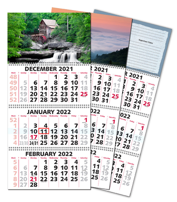 Services d'impression de calendriers personnalisés Logo personnalisé Imprimé 12x18 Table de bureau