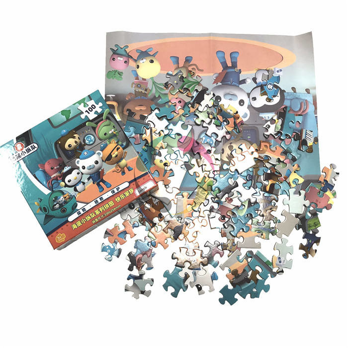 Puzzle drôle de plancher imprimé par coutume polychrome pour des enfants de l'âge 3