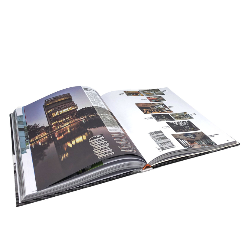 Petite impression de roman graphique de livre de photo de table basse de couleur de Moq