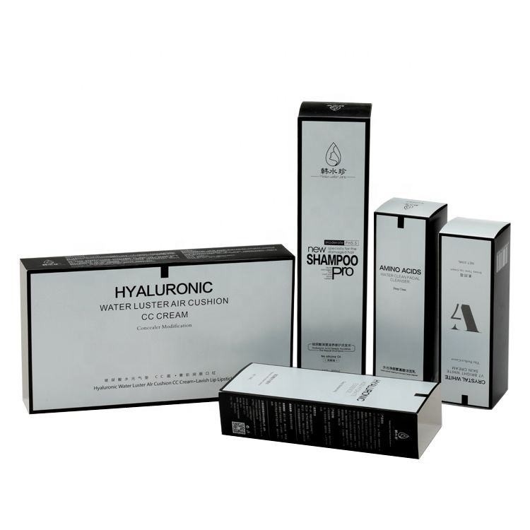 Emballage cosmétique de carton de pliage de boîte de soins de la peau personnalisé par couleur de PMS