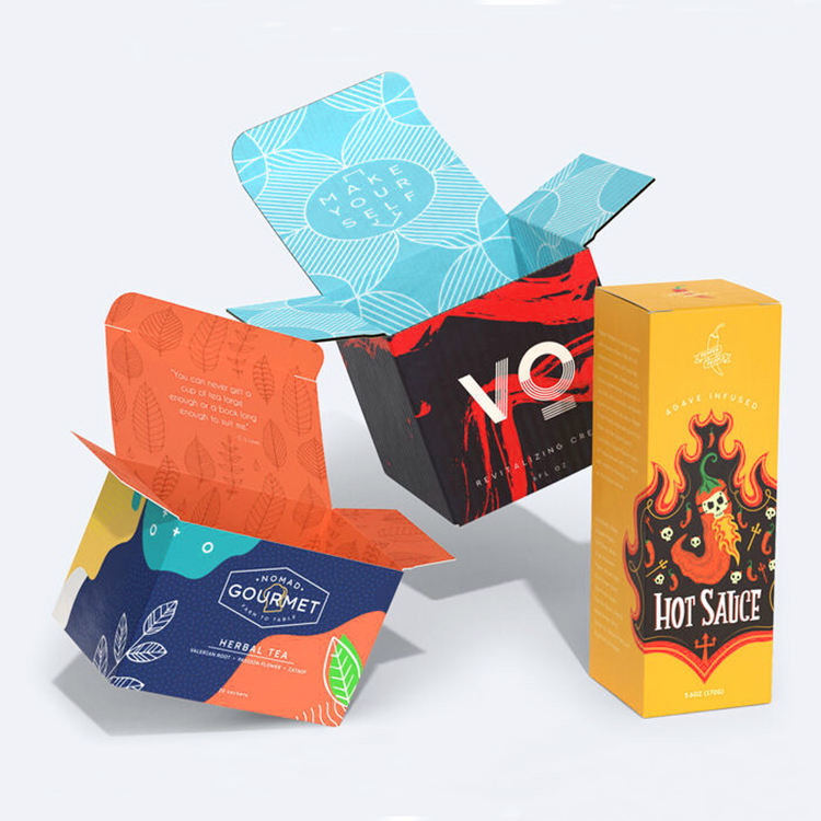 Boîte en carton pliante de couleur de Pantone CMYK de boîte de carton de logo d'OEM